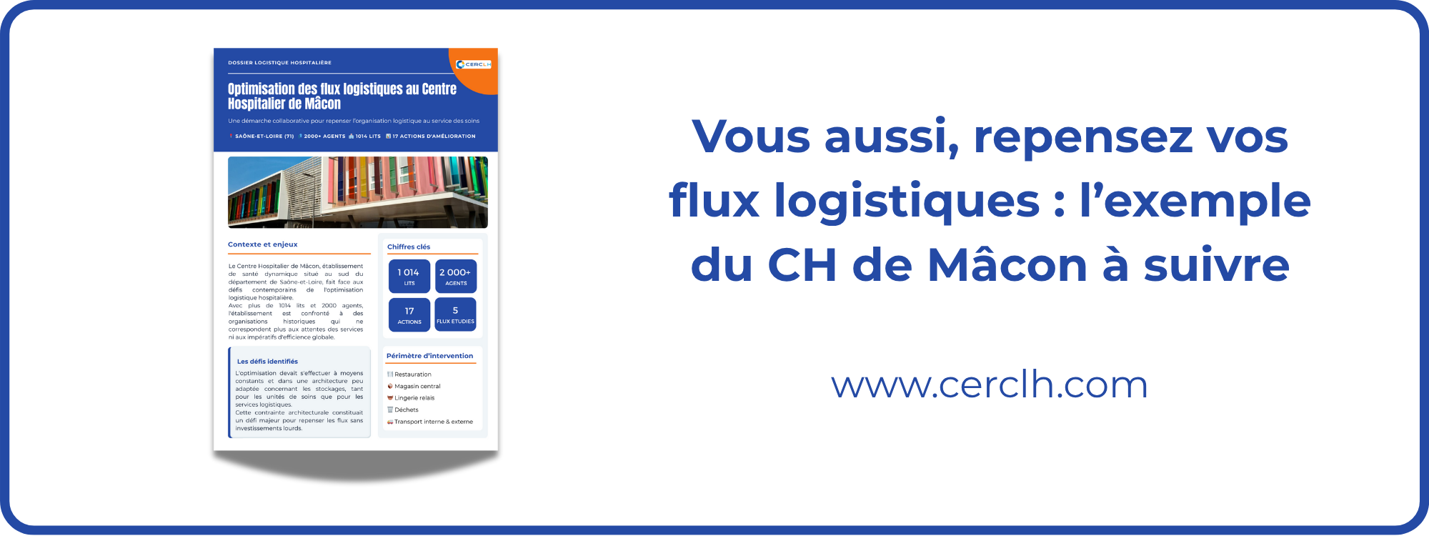 Optimisation des flux logistiques hospitaliers au CH de Mâcon